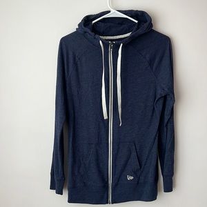 New Era Zip Up Hoodie Women’s Size Small Blue
